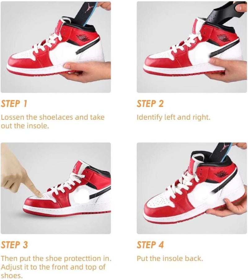 VITKSTAR 8 pairs Shoe Toe Crease Protector for Sneaker, Anti-Wrinkle Shoes Crease Protector Prevent Shoes Crease（5-9） - Image 5